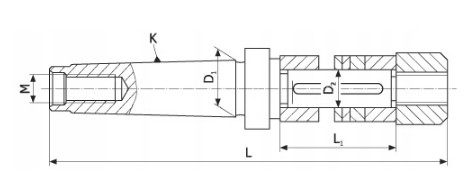 Frézovací trn  na kotoučové frézy MK 4 -13 mm - DM218