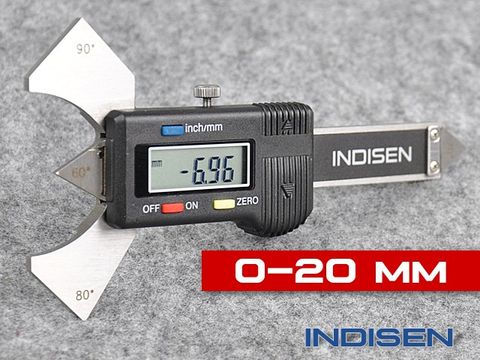 Digitální měřidlo pro sváry 0 - 20 mm - INDISEN (1232-0200)