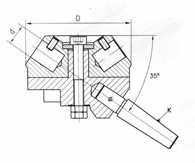 Oprawka z wkładkami szybkowymiennymi - Morse 3, (DM-138)