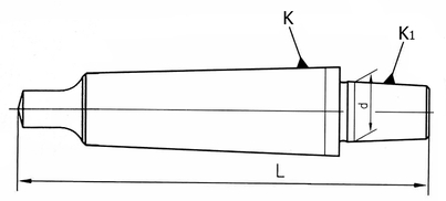 Trn pro vrtačková sklíčidla s kuželem MK 4 / B22 (DM192)